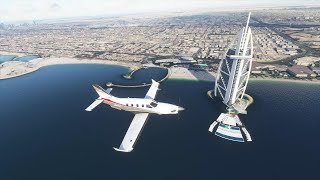 Dubai International FSX 2020 Premium Addon Airport check the Scenery with a TBM 930
