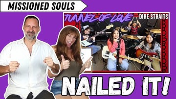 WE ARE BLOWN AWAY! Reaction to TUNNEL OF LOVE (Dire Straits cover) by MISSIONED SOULS
