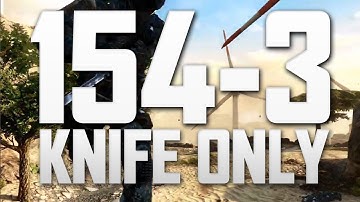 Black Ops 2 154 Kills Knife Only Gameplay!