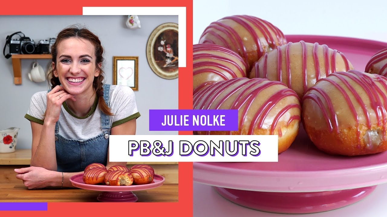 Peanut Butter & Jelly Donuts | Julie Nolke