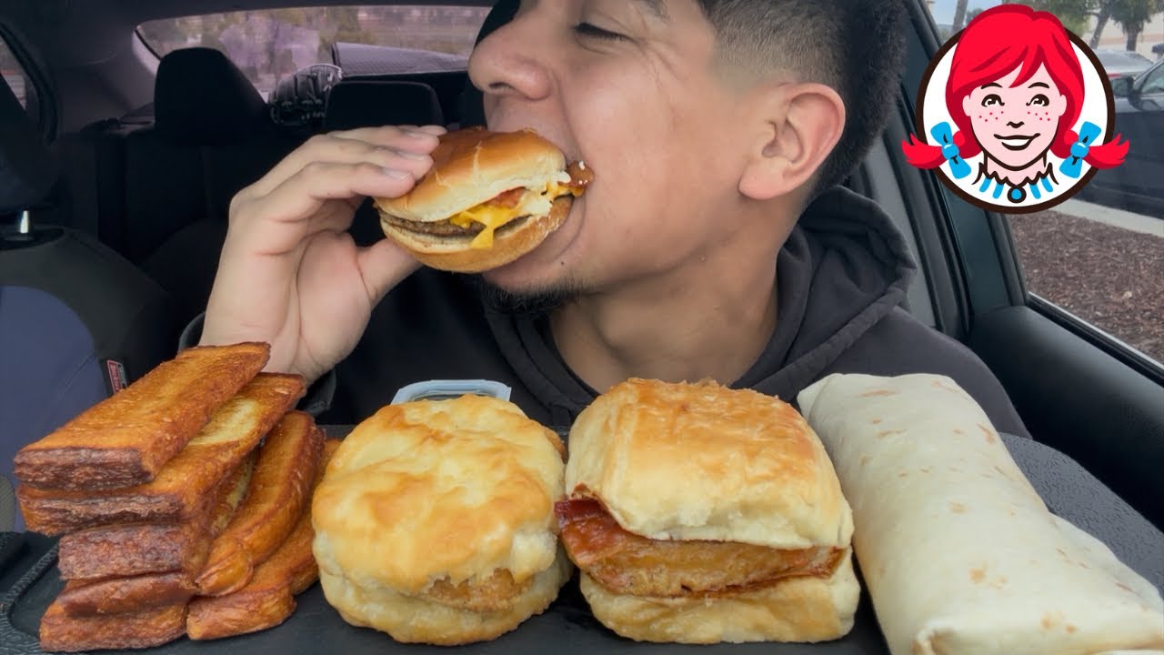Мукбанг на завтрак в Wendy's