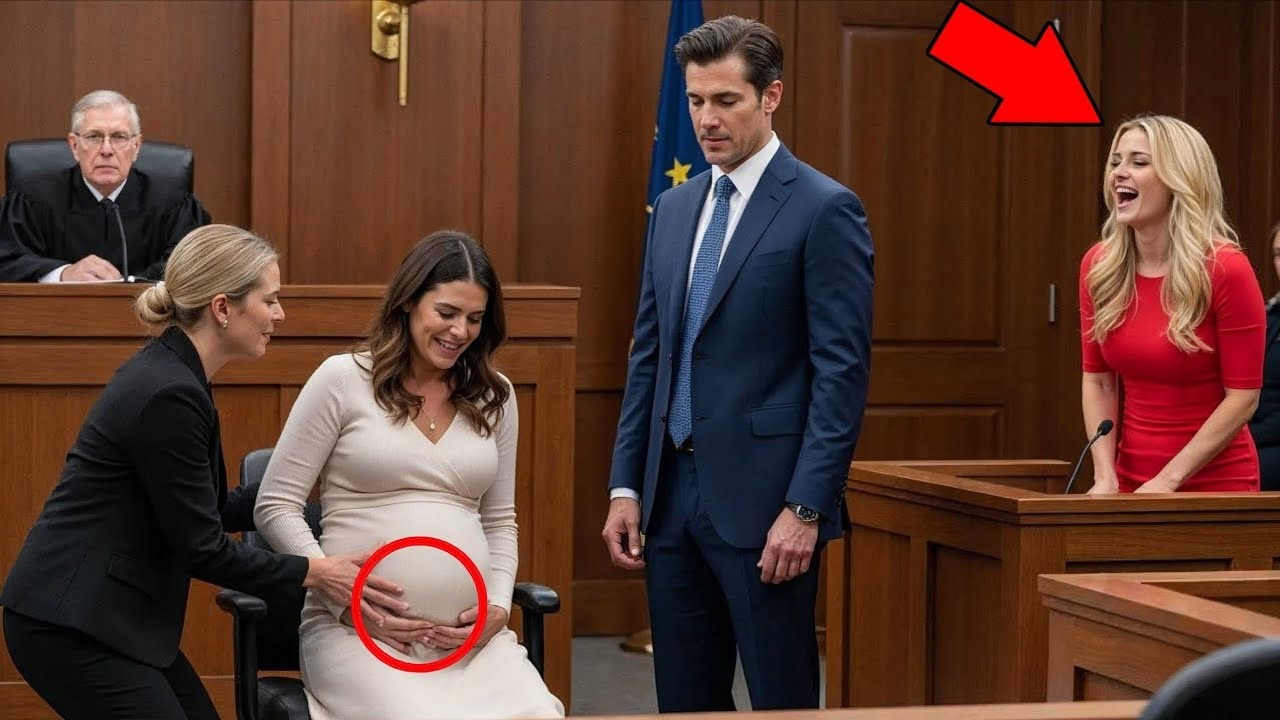 Schwangere Ehefrau blutet vor Gericht – Geliebte lacht, bis der Richter den DNA Test zeigt