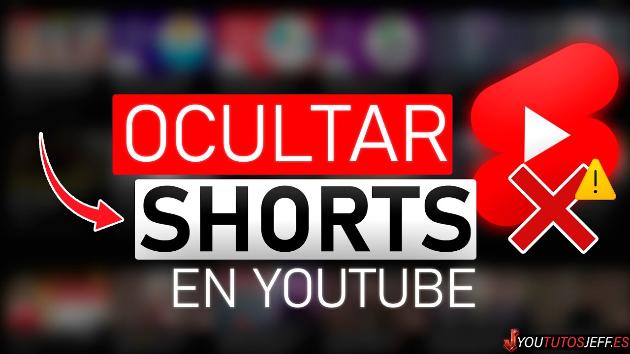 Como OCULTAR SHORTS en Youtube 🔴 Desactivar Shorts