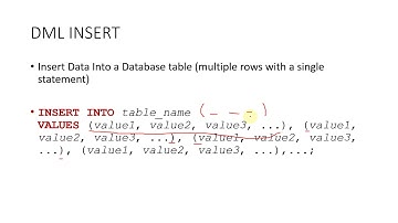 SQL DML - DBMS(CS222)