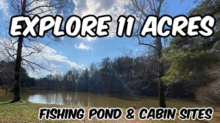 11 Acres - Fishing Pond Multigenerational sites Alabama Land For Sale