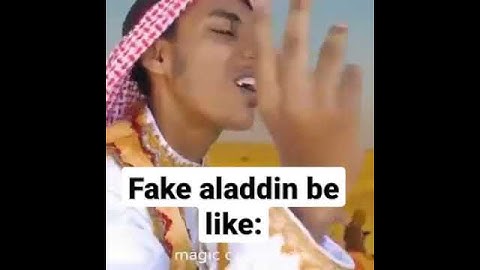 Fake Aladdin singing 
