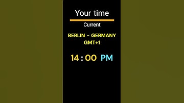 GMT+1｜14:00 PM｜BERLIN