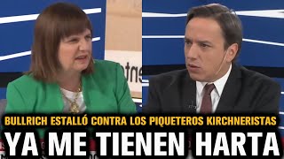 Bullrich Estalló Contra Todos Los Piqueteros Kirchneristas