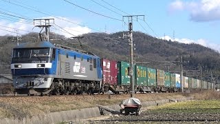【4K】JR山陽本線 EF210-164号機牽引 1051レ貨物列車