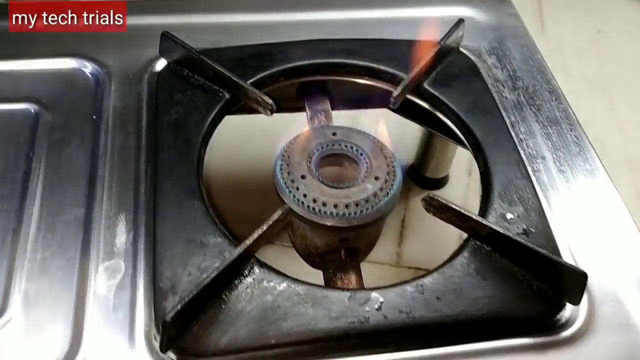इस वीडियो को .75x स्पीड पर चलाये।gas stove red yellow flame गैस स्टोव