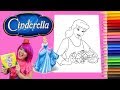 Coloring Cinderella Disney Princess Coloring Book Page Colored Pencil Prismacolor | KiMMi THE CLOWN
