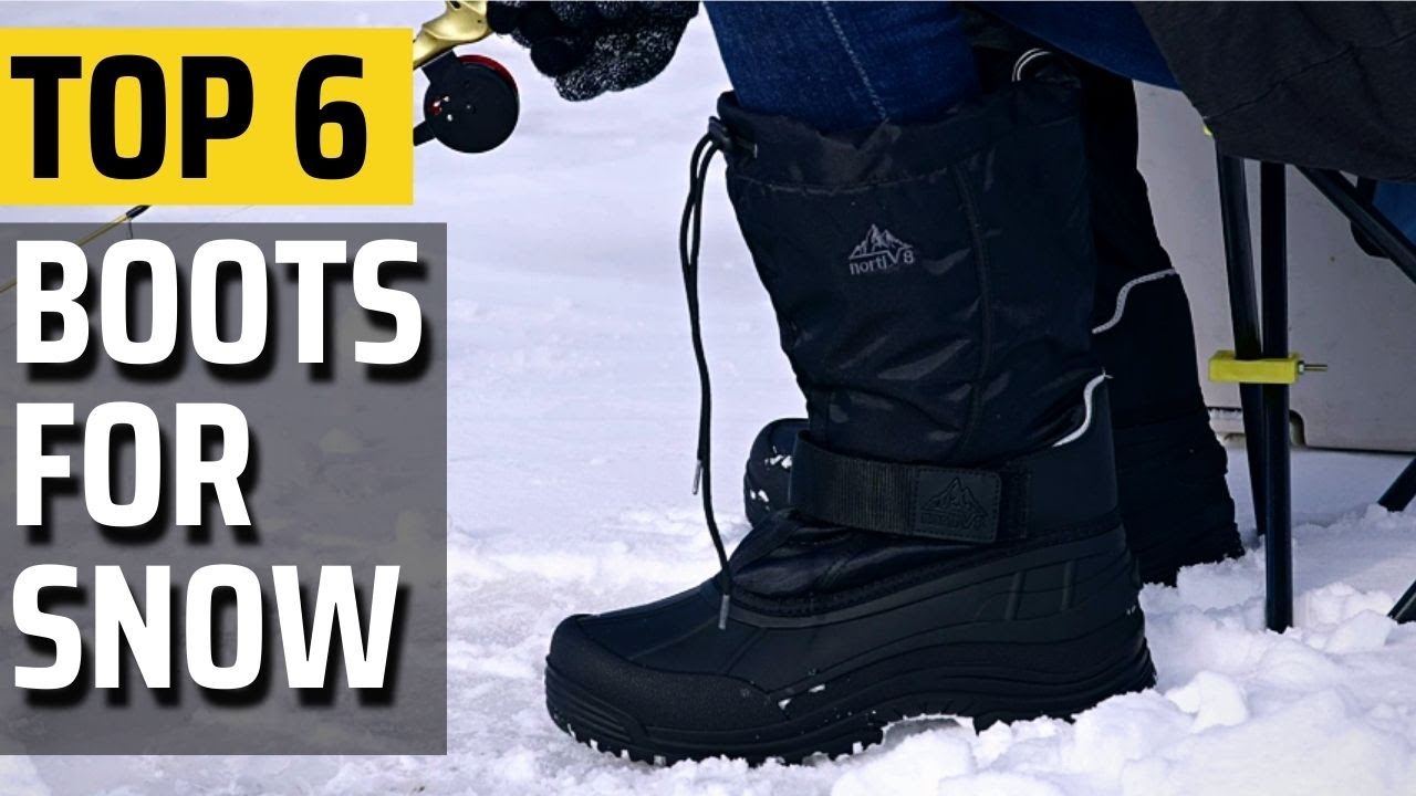  ALEADER Winter Boots for Women, Waterproof Duck Snow Boots  Black 6 B(M) US