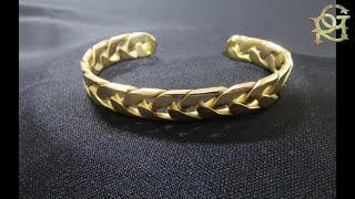 BRACELET FROM BRASS WIRE