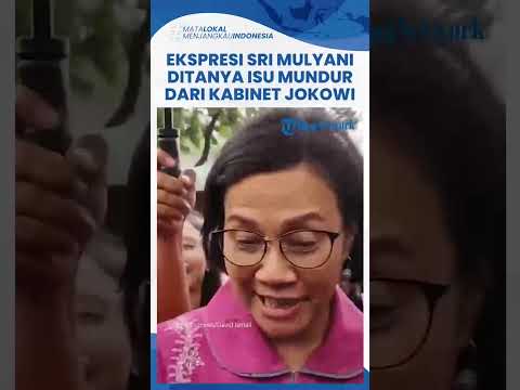 REAKSI Menkeu Sri Mulyani Disebut Bakal Mundur dari Kabinet Indonesia Maju, Jawab Singkat &amp; Senyum