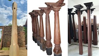 Making wooden pillar | wooden pillar design | new wooden pillar design
