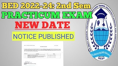 Bed 2nd Sem New Practicum exam date Published / Bsaeu new notice published