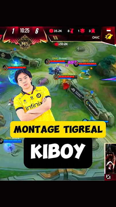 Kiboy Montage Tigreal on M5 - ONIC VS BTR SONS #kiboy #m5 #mobilelegends #mlbb #ml