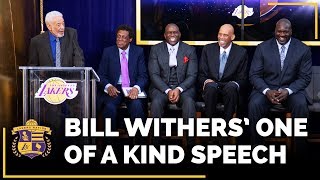 Bill Withers' PRICELESS Speech At The Elgin Baylor Lakers Statue Unveiling