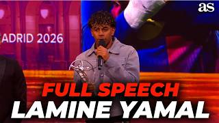 LAMINE YAMAL FULL SPEECH at the LAUREUS WORLD SPORTS AWARDS: his SHYNESS says IT ALL