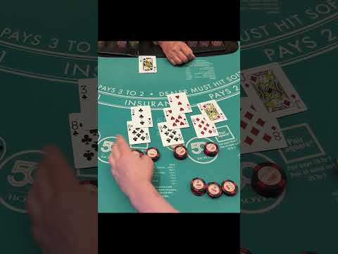 THE BEST BLACKJACK HAND ON THE INTERNET EVER!  #allcasinoaction #casino #blackjack #ad