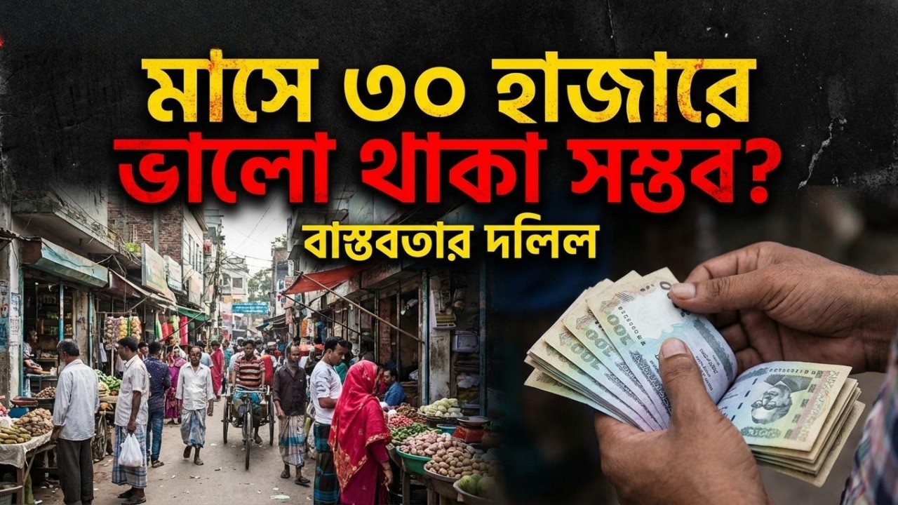 মাসে ৩০ হাজারে কি বাংলাদেশে ভালো থাকা সম্ভব?