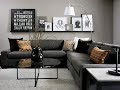 Top 40 Cheap Luxury Living Room Decor Ideas With Black Sofa | Best Interior Design Tour 2018