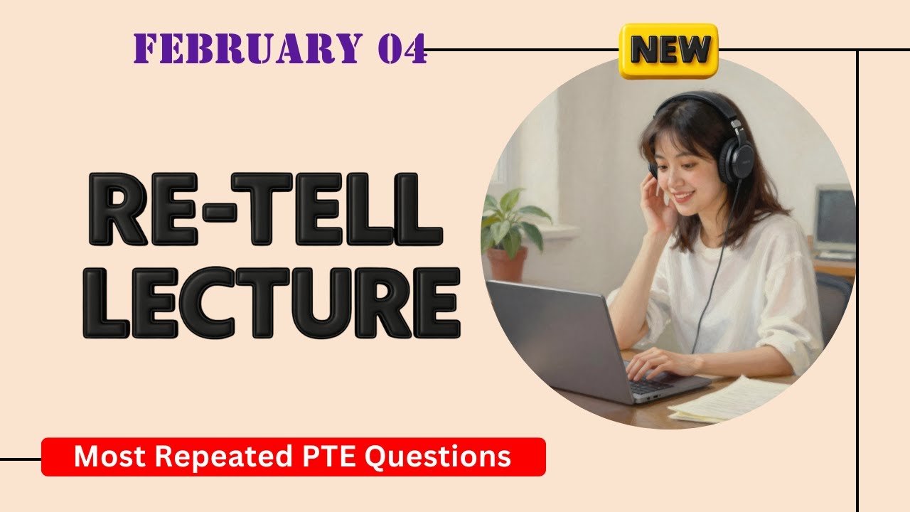 Retell Lecture PTE Speaking | Timer and Answers | Real Exam Questions February  2026