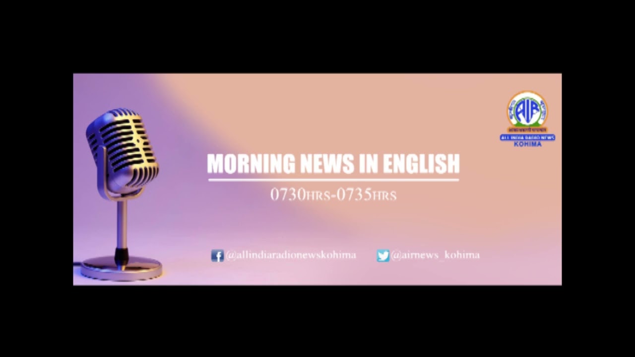 Akashvani News Kohima Morning English Bulletin on January 16, 2026