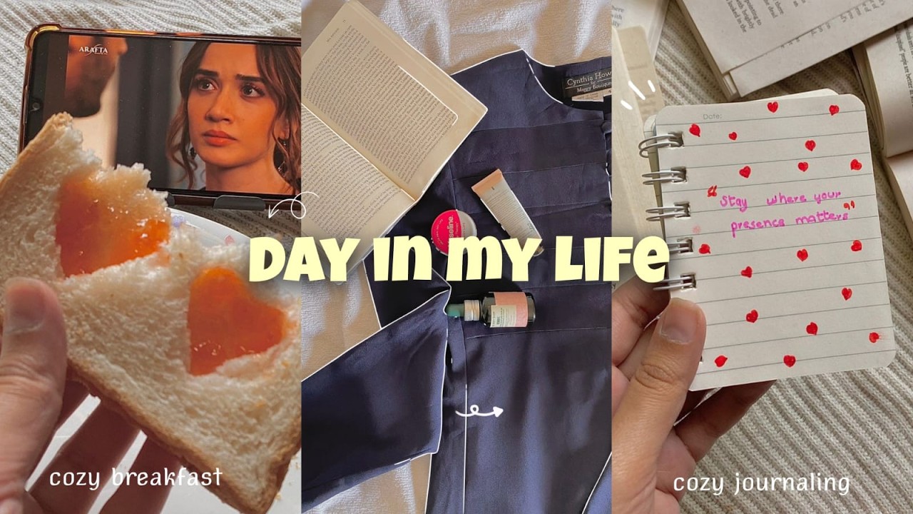 Cozy Morning to Evening Routine Vlog | breakfast, journaling, unboxing and ootd.