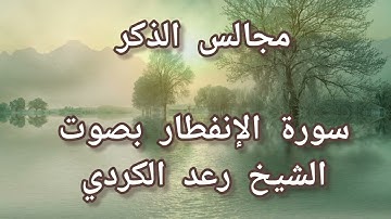 سورة الإنفطار بصوت القارئ رعد الكردي #القران_الكريم #تلاوات_خاشعة #راحة_نفسية #لايك #اكسبلور #ترند