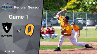 OUA Baseball - Carleton Ravens @ Queens University Gaels - Game 1