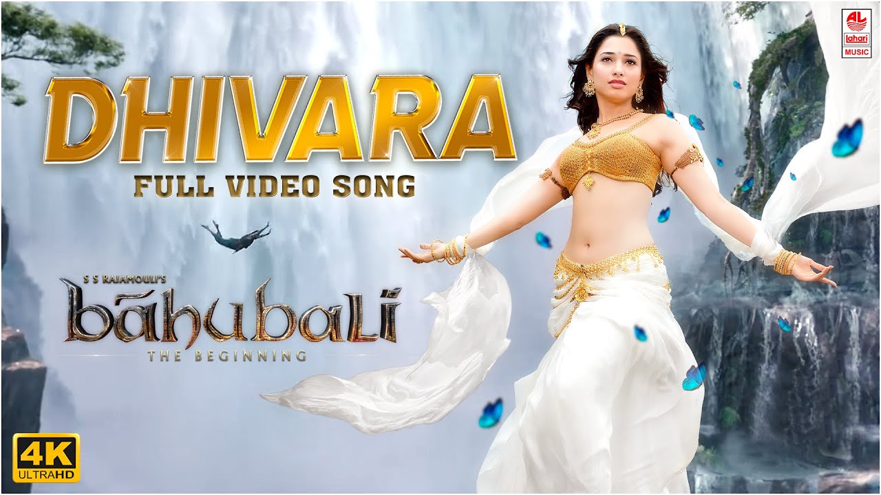 Dhivara 4K Full Video Song  Baahubali Telugu  Prabhas Tamannaah  MM Keeravaani