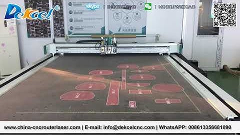 Projector CNC Knife Cutting Machine Working Show