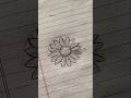 Easy way to draw daisy flower #art #sketching #shorts #skyketch