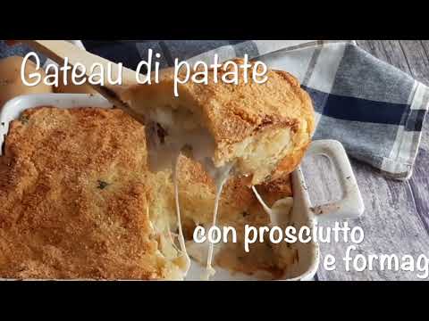Gateau di patate con prosciutto cotto e scamorza: ricetta facile e gustosa
