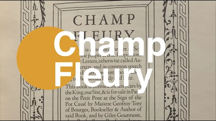 Champ Fleury - Libro de Geoffroy Tory