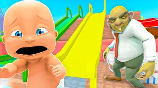 Baby and Daddy Escape EVIL WATERPARK! screenshot 4