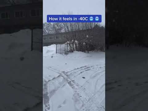 درجة الحرارة في كندا اربعين تحت الصفر