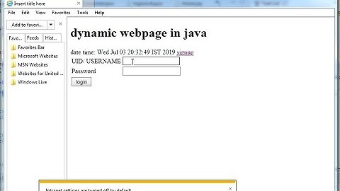 #4 Login form using servlet and MySql, and add user status in session variable