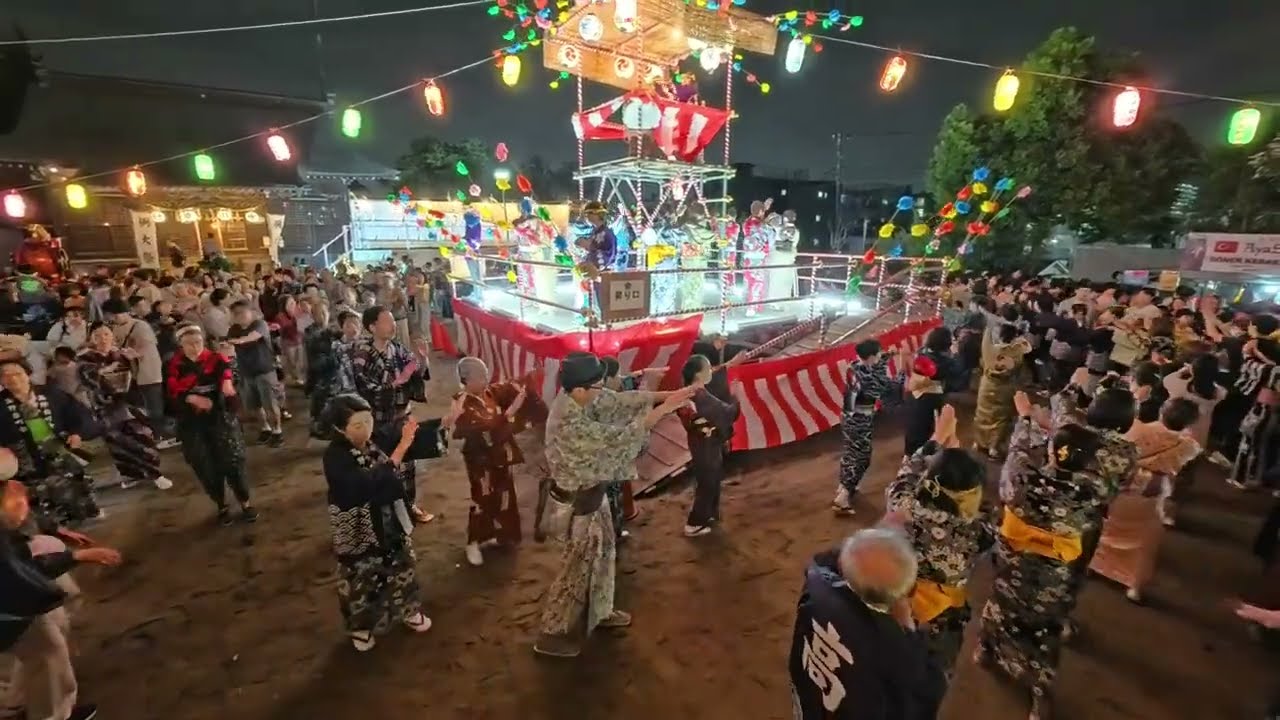 盆踊り オルゴール 東北音頭 谷原氷川神社納涼盆踊り大会7 2025年10月12日 東京都練馬区