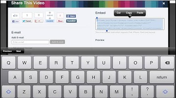 How to embed Vimeo Video into your website - creating websites on your iPad