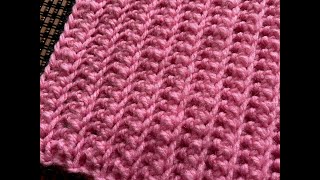 ONE ROW REPEAT Crochet Stitch | Great for Scarf, Hat, Blanket and More... #crochet