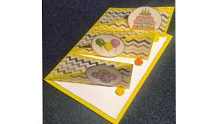 How to make triple twisted easel card | Reyyan's Creation