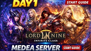LORDNINE MEDEA DAY 1 GUIDE ⚔️ META CLASSES, FAST PROGRESS