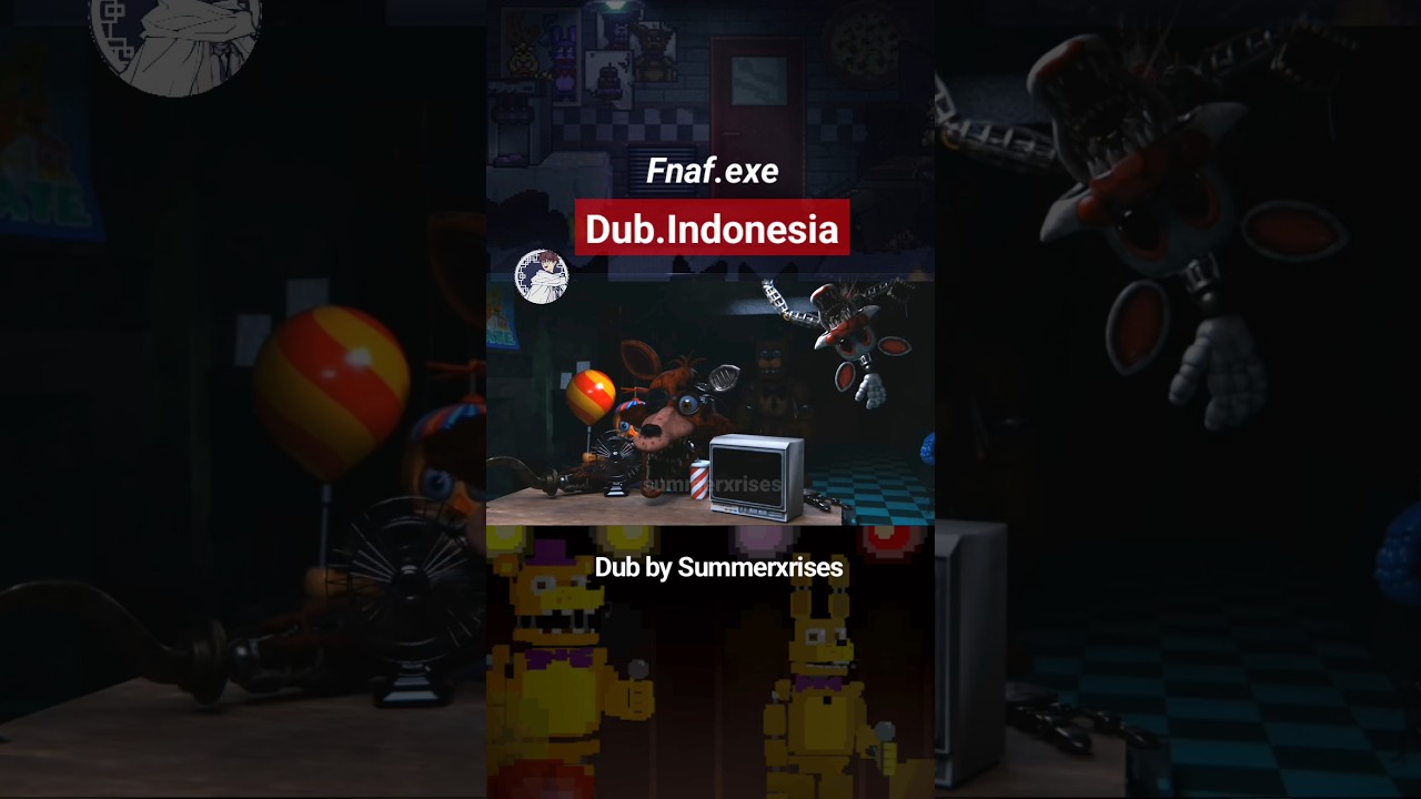 [FNAF 2] 5am at freddy's the prequel Dubbing Indonesia #feedshorts #fnafsfm #shortvideo