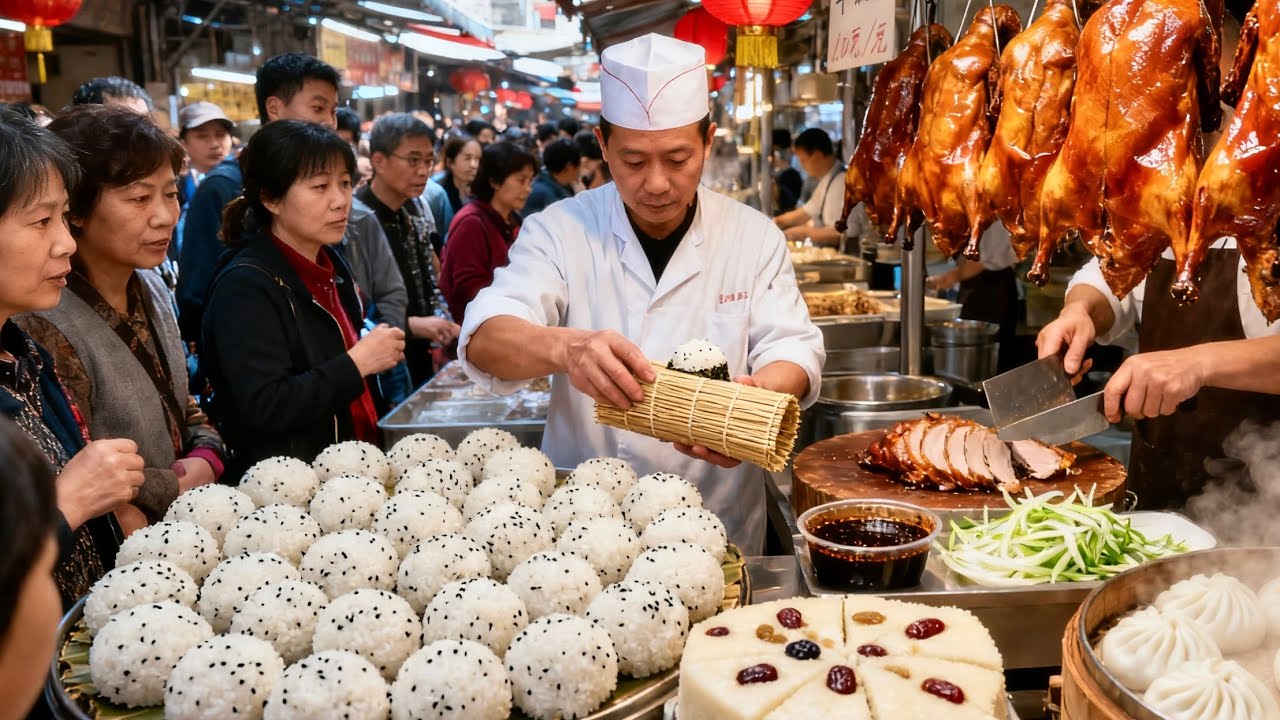 Большой утренний рынок Аньхоя в Китае: колорит Аньхоя и оживление