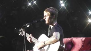 Justin Bieber - Cold Water + Love Yourself (acoustic) - Prague - 12.11.2016