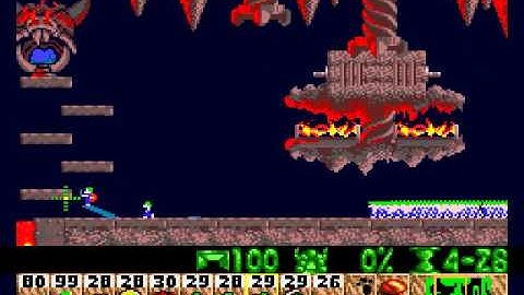 Fun 28 If Only They Could Fly - 4365 Frames (Lemmings Genesis TAS)