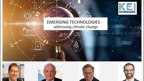 Webinar 2 | DECARBONIZATION | Emerging Technologies addressing climate change | KEI Network |