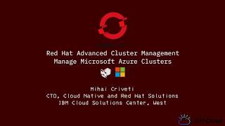 Red Hat OpenShift - Advanced Cluster Management - Microsoft Azure